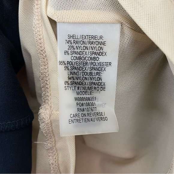 Alice And Olivia Employed Amena Colorblock Tan Dress - Picture 10 of 12